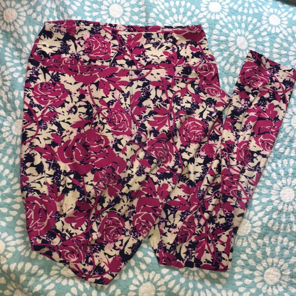 EUC Lularoe rose leggings